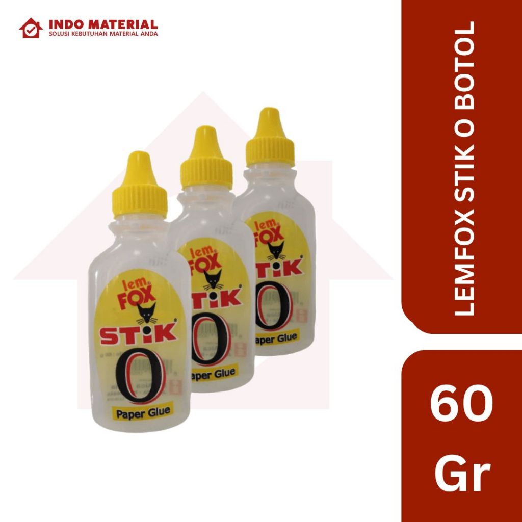 

Lem Fox Stik O Botol 60 gr | Perekat Pelengkap ATK