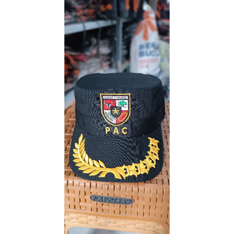 Topi PAC Pemuda Pancasila bordir timbul komando