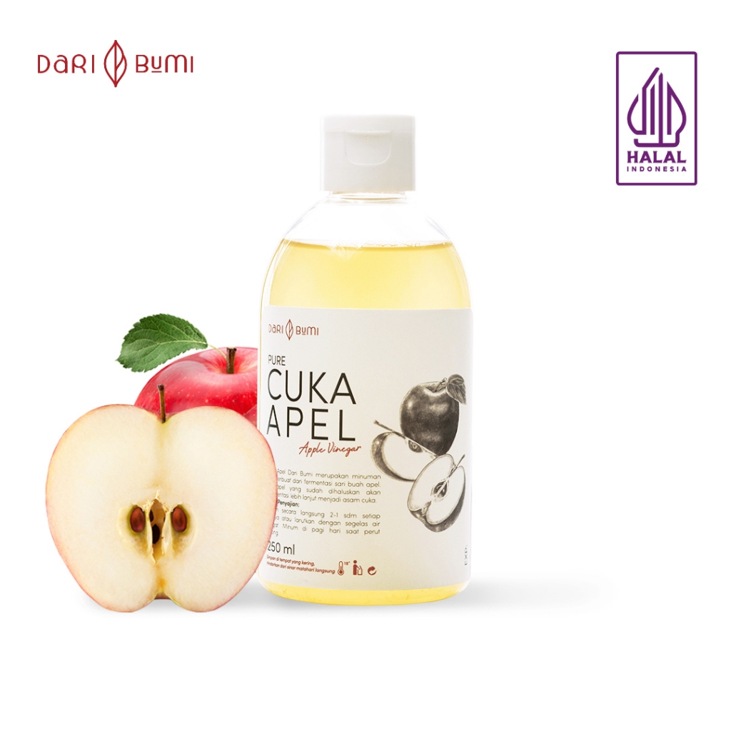 Dari Bumi Cuka Apel 250 Ml Asli Minuman Diet Premium Pure Original