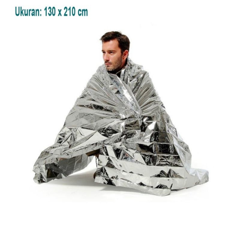 thermal blanket / emergency blanket / selimut emergency / pencegahan hipotermia
