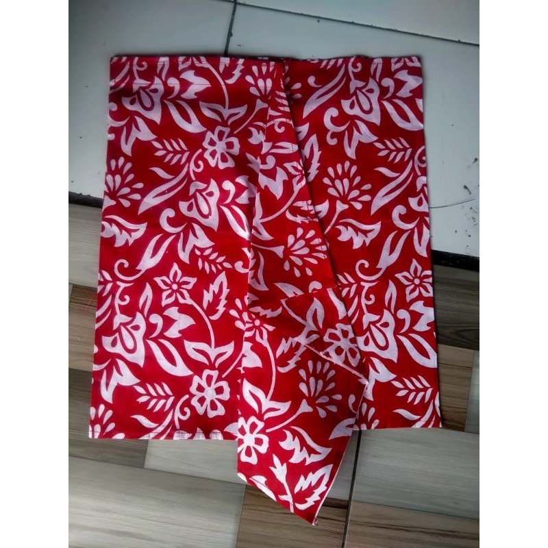 sapit urang batik merah putih ukuran anak TK dan anak SD