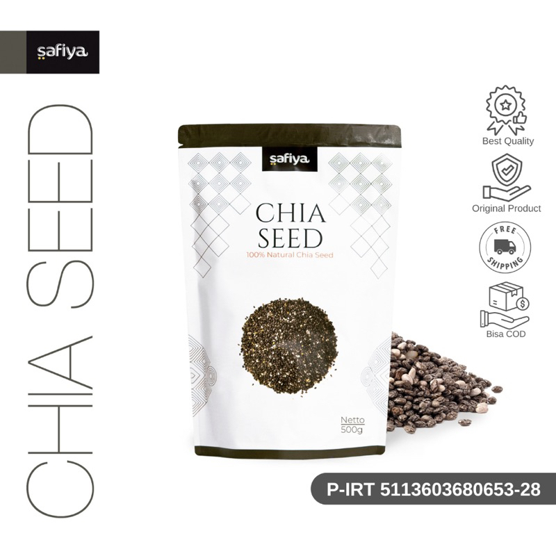 

Seed Organik 500 Gram Chiaseed Premium SafiyaFood