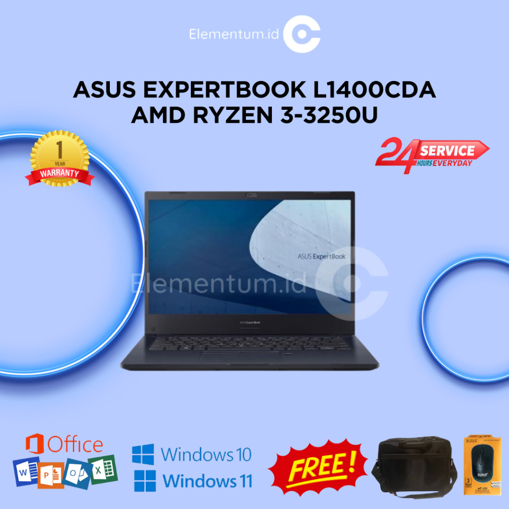 Asus Expertbook L1400CDA Amd Ryzen 3-3250U | 8GB 256SSD 14.0" FHD