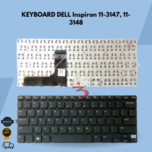 Keyboard Dell Inspiron 11-3147, 11-3148 Series Black