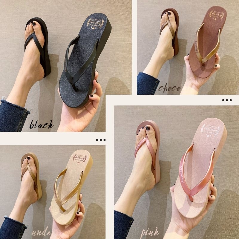 (Ready) SANDAL JEPIT SOERVIMY - WEDGES SOERVIMY