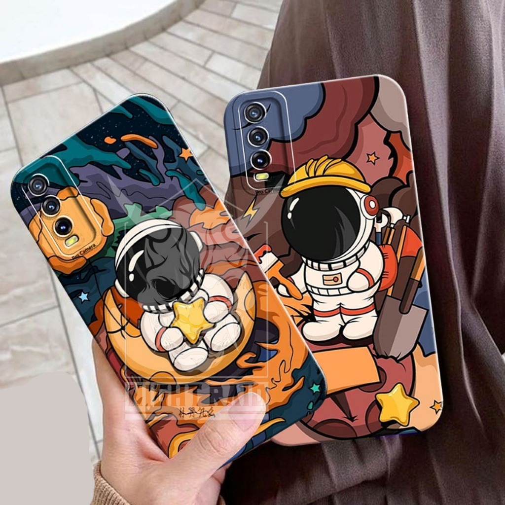 Softcase Vivo Y12s/Y20/Y20s/Y20i/Y20G Motif Astronouts Nasa - Case Luar Angkasa - Case Astronot - Ca