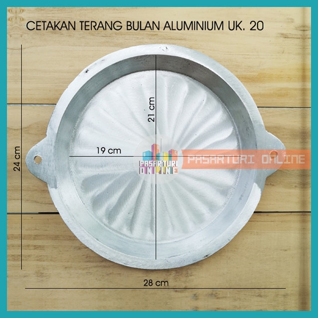 TERANG BULAN ALUMINIUM 20 / Loyang Wajan Martabak Manis / Leker