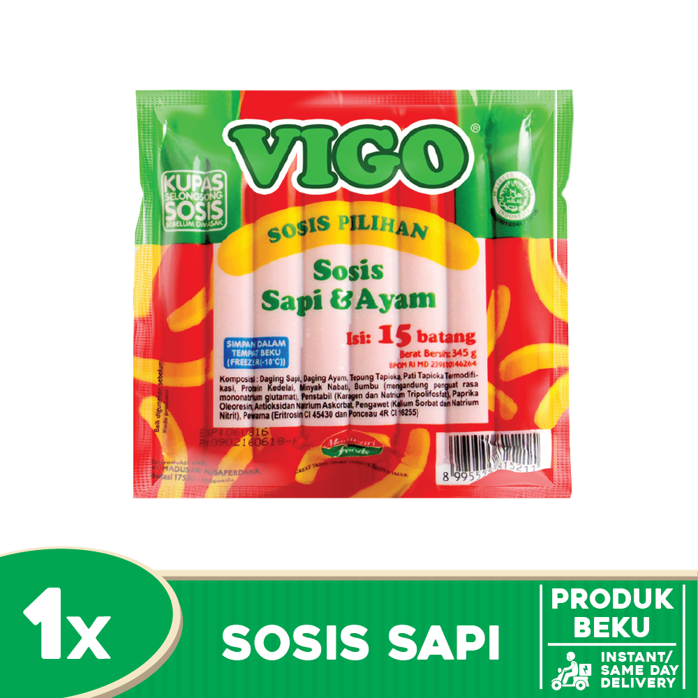 

VIGO Sosis Daging Sapi 15pcs