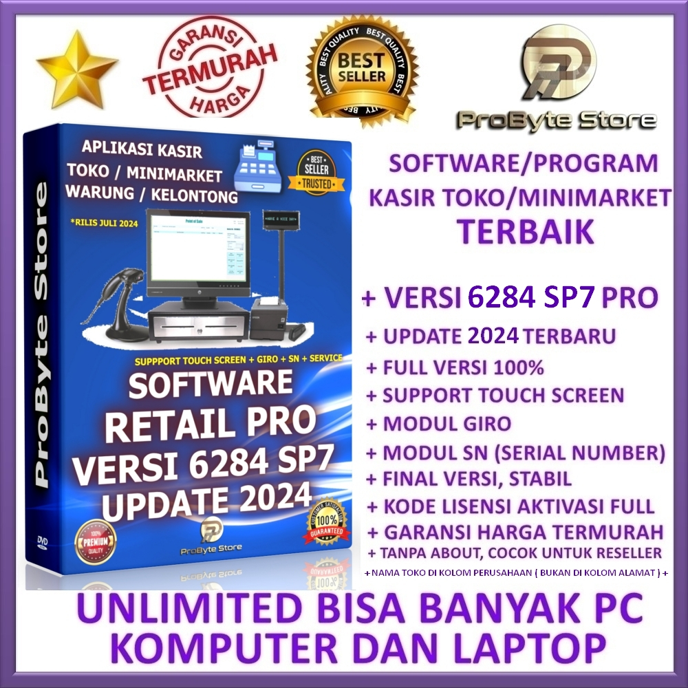 [TERBARU] SOFTWARE KASIR TOKO MINIMARKET SID RETAIL PRO SP7 UPDATE FULL MODUL UNLIMITED PC PROGRAM A