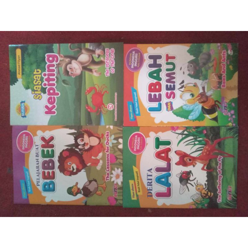 Buku Cerita Buku Cerita Anak Buku Anak Bergambar Buku Dongeng anak Fabel Murah Bergambar Bilingual