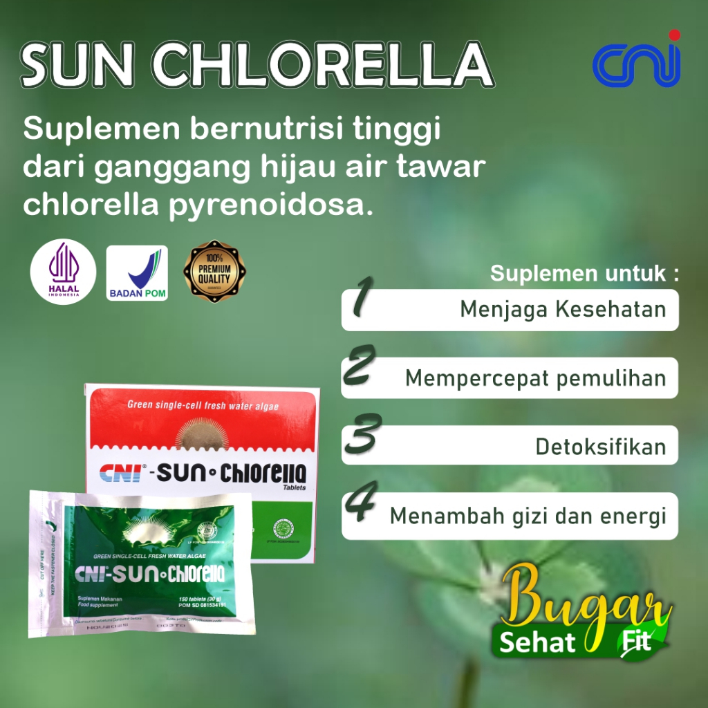 CNI Sun Chlorella 150 Tablet | PRODUK TERBATAS