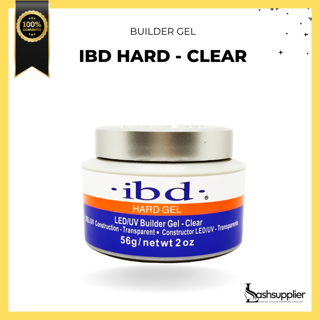 IBD Hard Gel LED / UV Builder Gel - Clear 56g