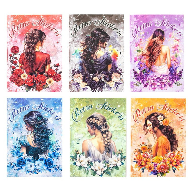 

(8AA) sticker transparan punggung wanita cantik backside pretty beautiful girl journaling 2