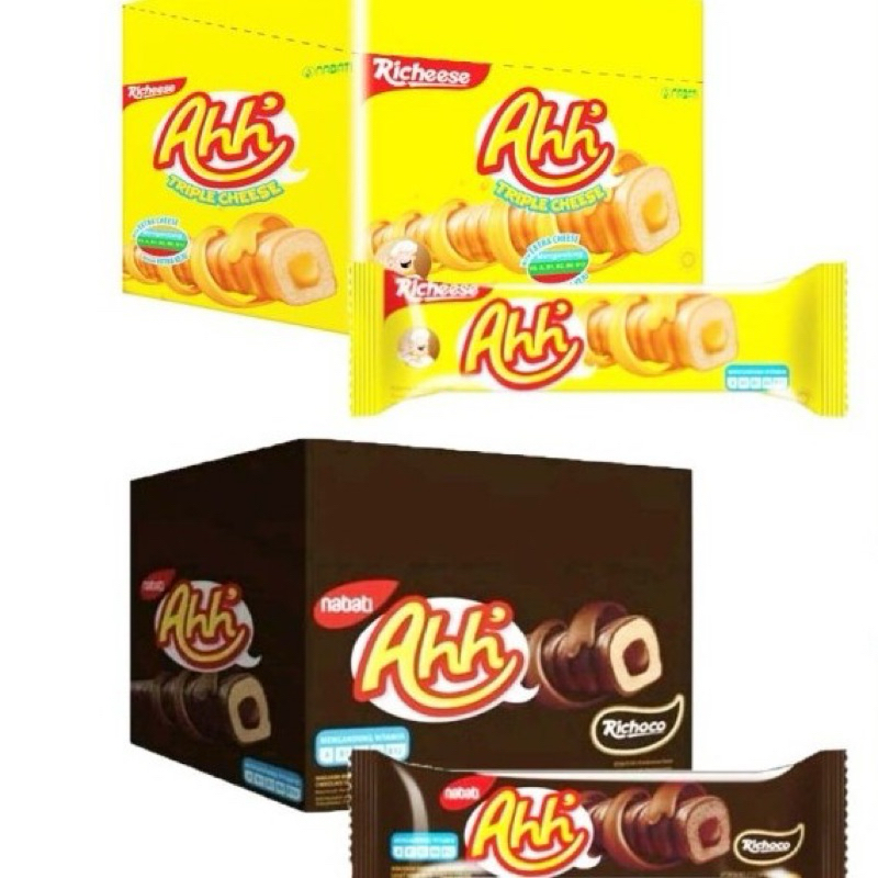 

Nabati Ahh Richeese / Richoco Cokelat Keju box isi 20 MURAH!!