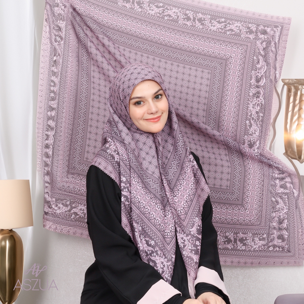 ASZUA - Hijab Square Scarf Malika Premium by Alsyahra Exclusive