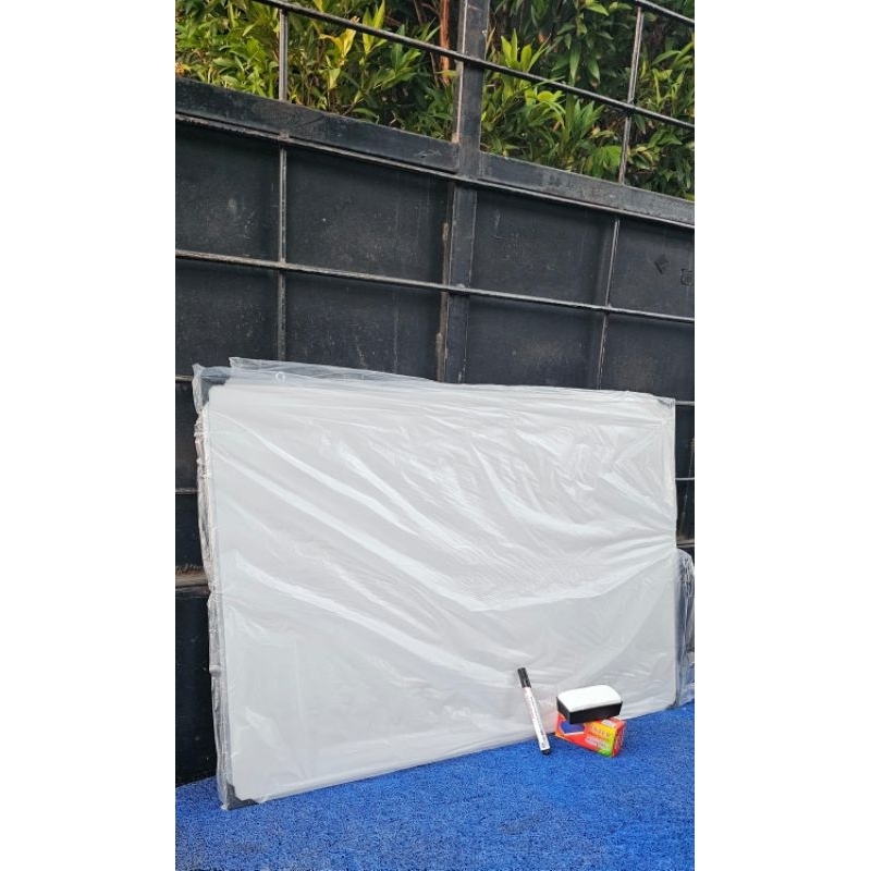 

PAPAN TULIS WHITE BOARD / PAPAN TULIS BOLAK BALIK FREE SPIDOL DAN PENGHAPUS 60X80Cm