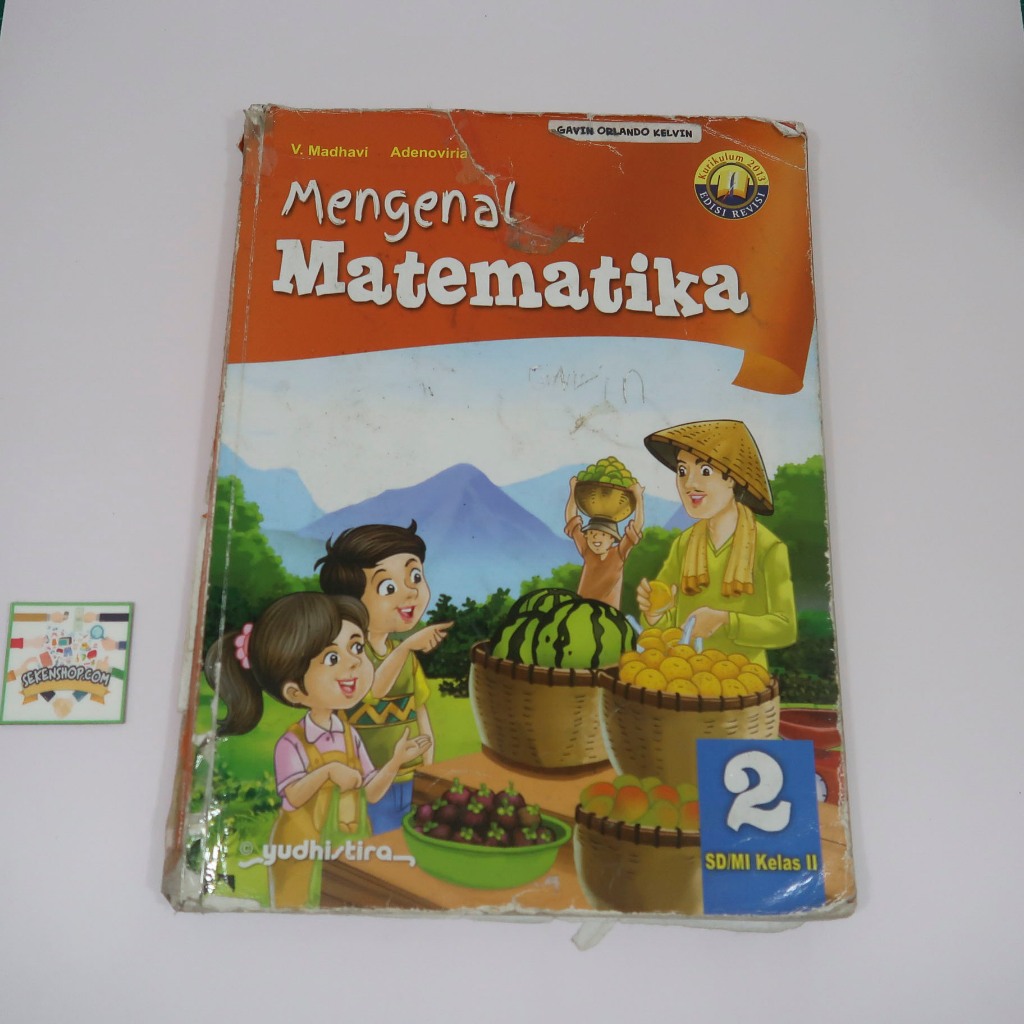 BUKU BEKAS MENGENAL MATEMATIKA KELAS 2 SD PENERBIT YUDHISTIRA