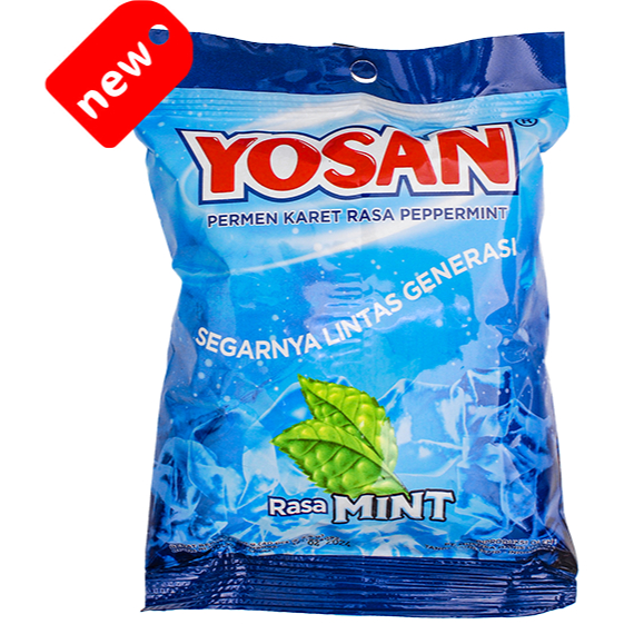 

Yosan Permen Karet Rasa Peppermint 100g 1 Bungkus Isi 40 Pcs