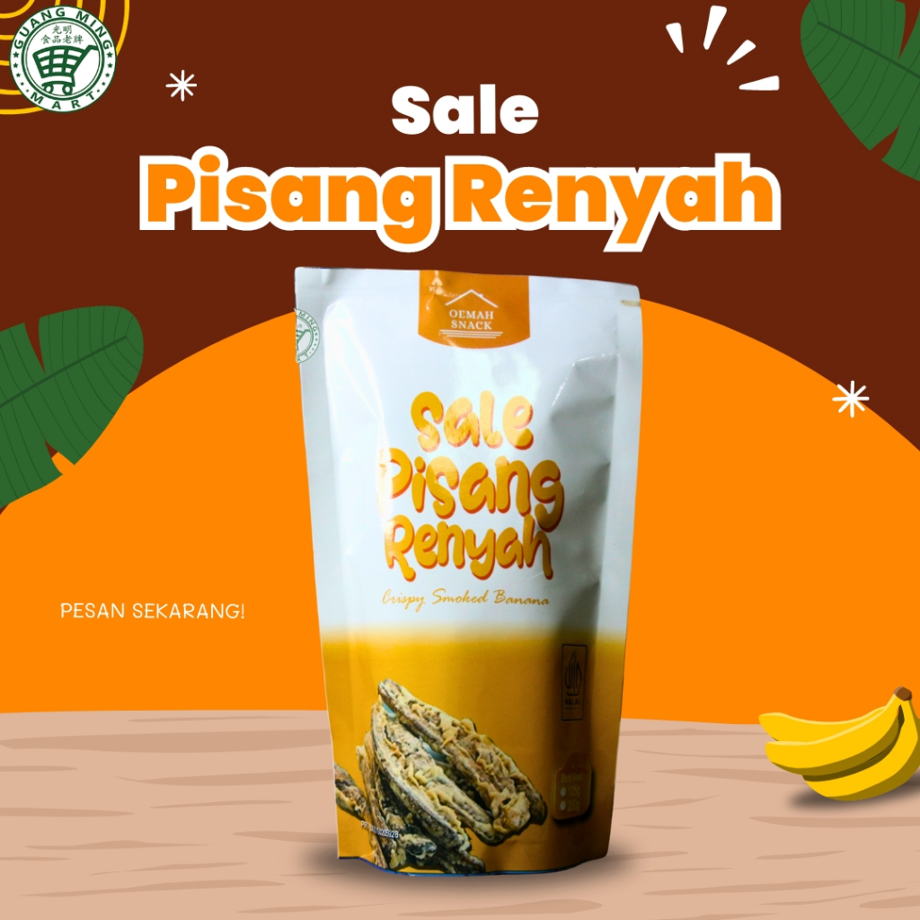 

Sale Pisang Renyah / Snack Pisang Crispy Vegetarian