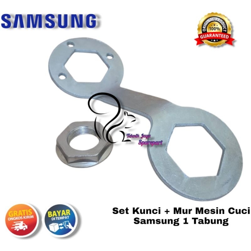 Set Kunci + Mur Gearbox Mesin Cuci Samsung 1 Tabung