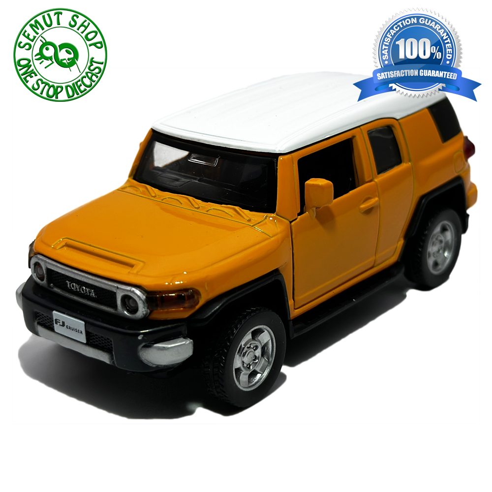 Apolo MSZ Toyota FJ Cruiser yellow miniatur diecast mobil Toyota fj cruiser kuning skala 1:43