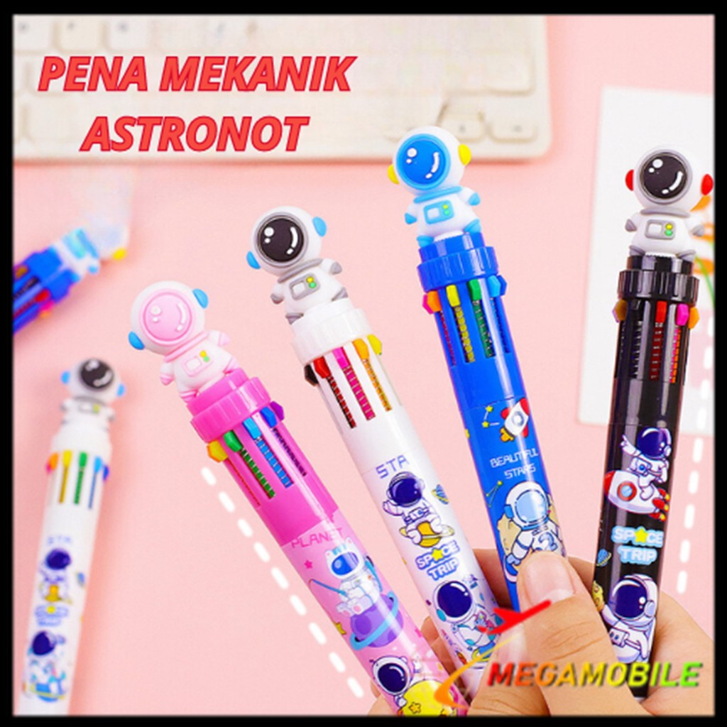 

MM Pulpen Mekanik 10 Warna Bolpen Gel Tinta 10 Warna Karakter Lucu Dengan Pilihan Warna Beragam Pena Mekanik Motif Boneka Astronot 3d Alat Tulis Sekolah Anak Super Imut