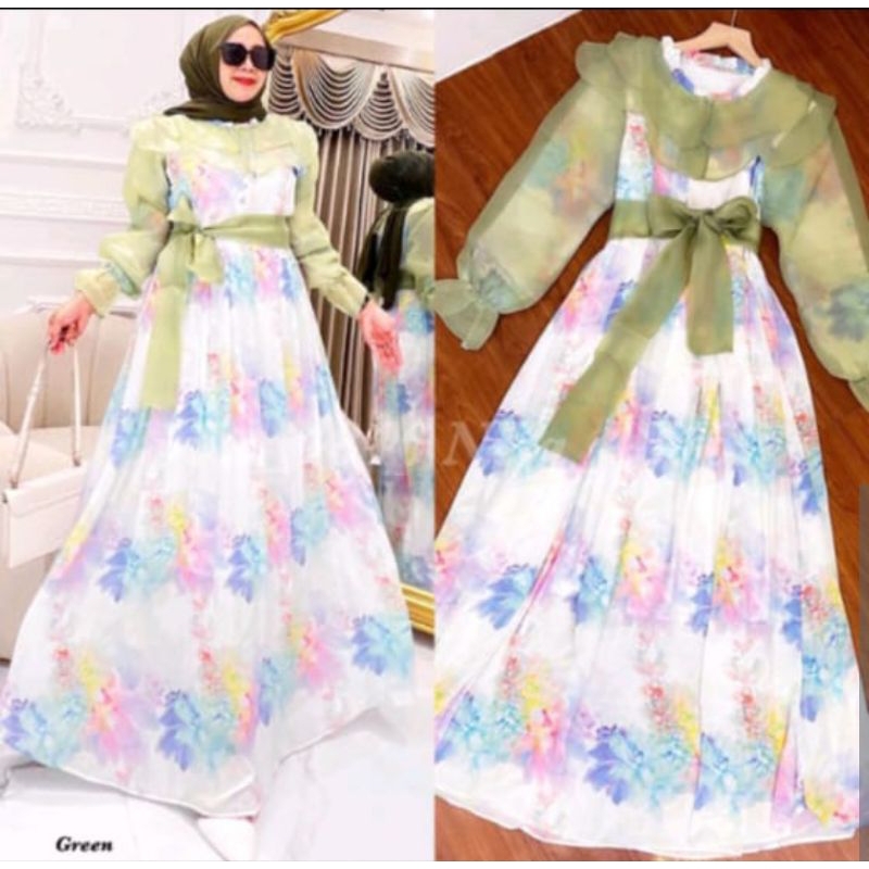 gamis organza by meijiwang, new