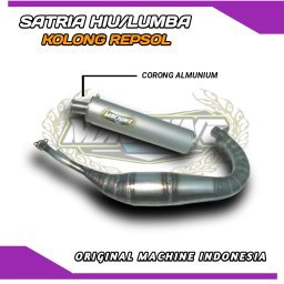 KNALPOT SATRIA 2 TAK HIU LUMBA KOLONG REPSOL PLAT KARAT ORIGINAL MACHINE BUKAN ABRT NXL RTX