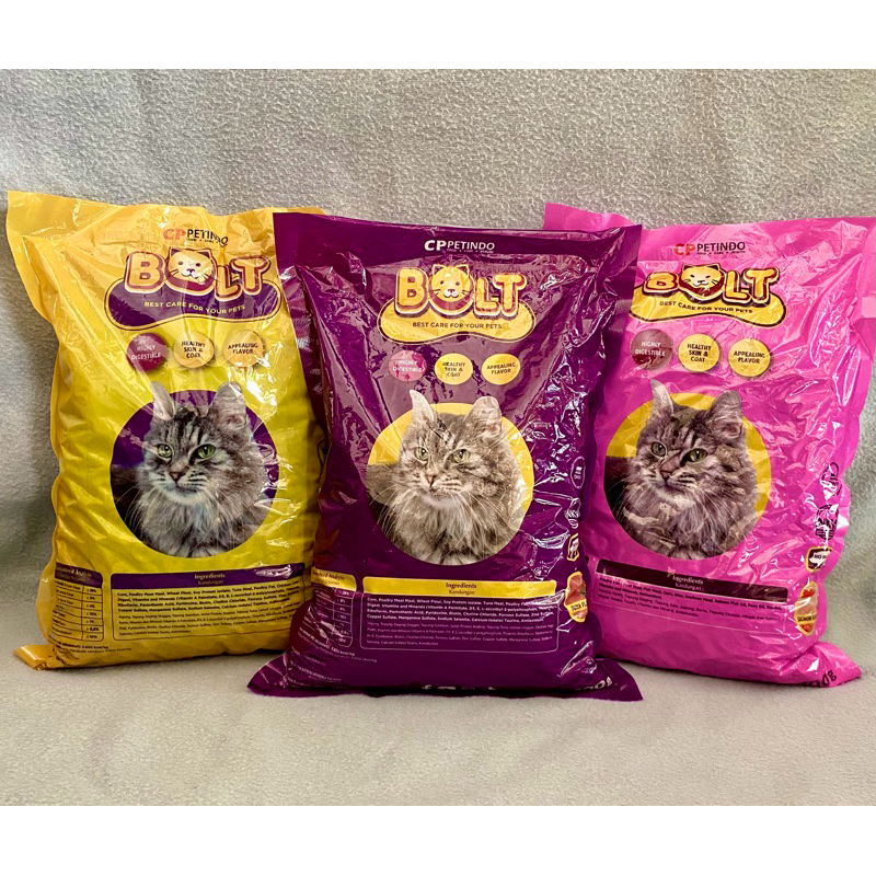 BOLT CAT FOOD bolt cat food makanan kucing bolt kemasan 800gr