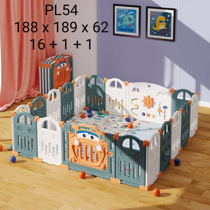 Pagar Anak / Pagar Bayi / Mainan Anak Baby Fence Playfence Pagar Bayi / Baby Safety Gate / Pagar Pin