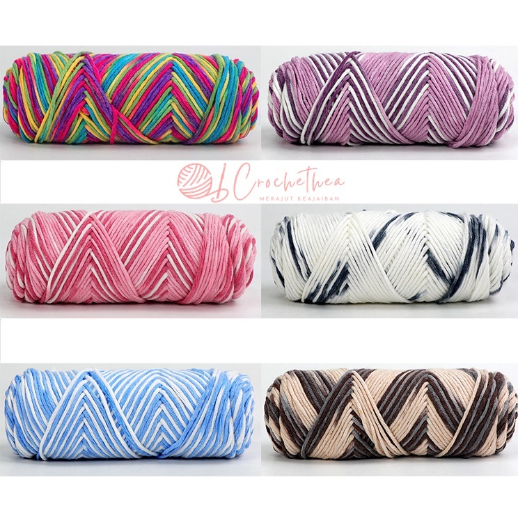 (64-77) Benang Rajut Katun Susu 8 Ply/Milk Cotton 8 Ply