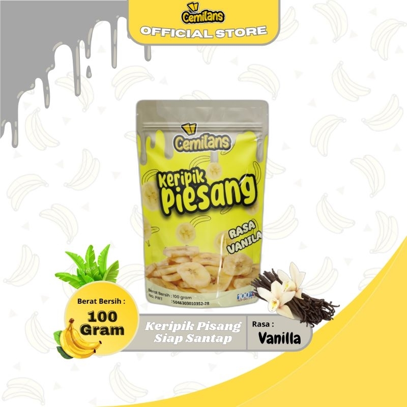 

Cemilans Keripik Piesang Lumer Rasa Vanilla Berat (100 Gram)
