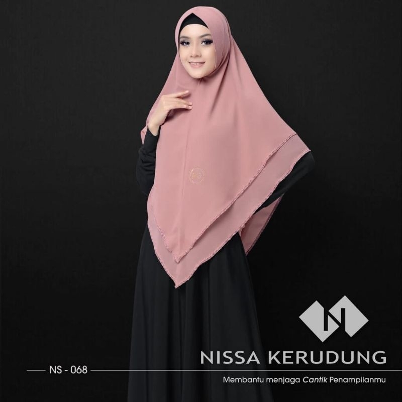 Khimar syar'i / Khimar picot / Khimar 2 layer Syar'i /Khimar original Nissa Kode 068
