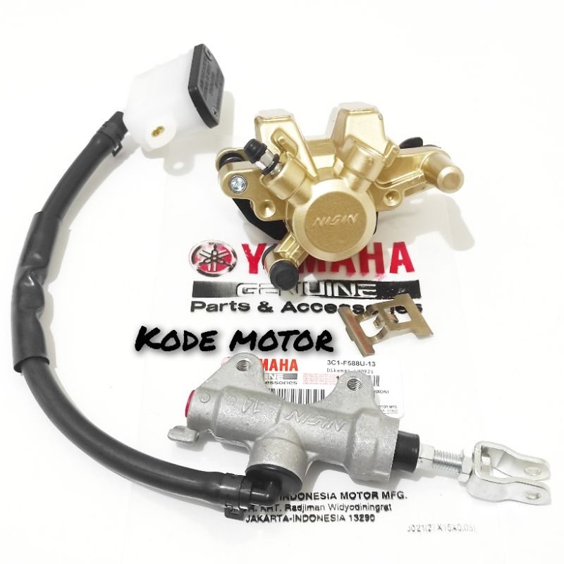 Kaliper belakang + master rem set belakang Yamaha 3C1 V-ixion New , R15 v2 , Xabre , NVL , NVA asli 