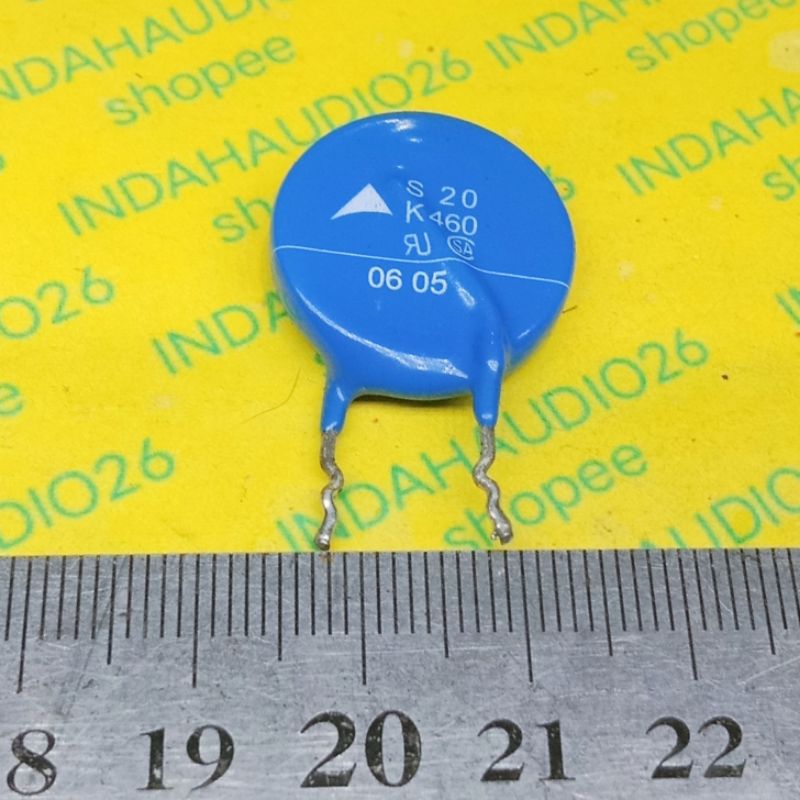 cabutan varistor EPCOS S20 K460 MOV  460v diameter 20mm k460 over voltage protection throug hole s20