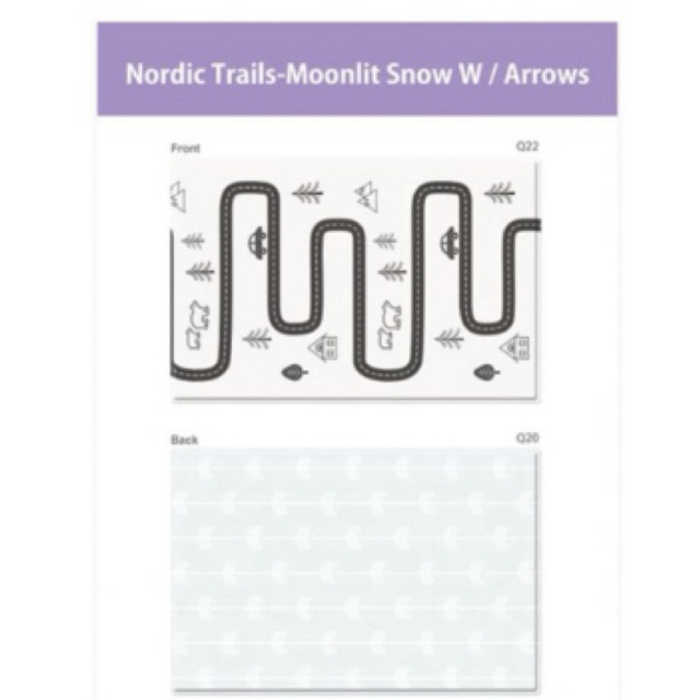 Dwinguler Ukuran M Playmat Karpet Anak Nordic Arrow