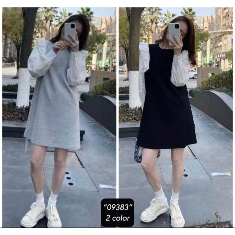 dress Bangkok tangan panjang skirt premium tunik impor kekinian sale dress fashion Korea baju viral