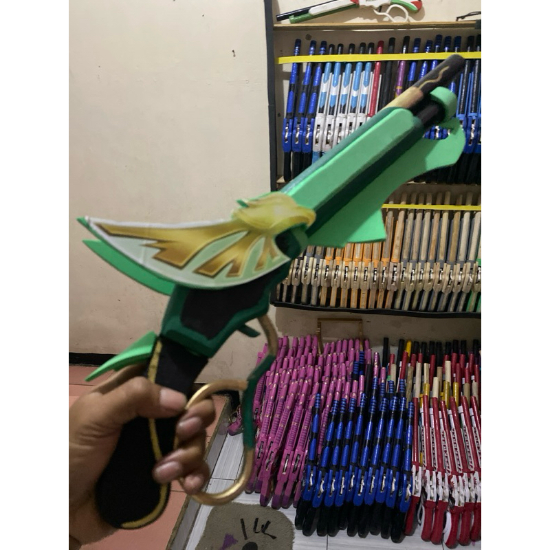 MAINAN KAYU SG2 MATA ELANG CUMA PAKE KARET GELANG
