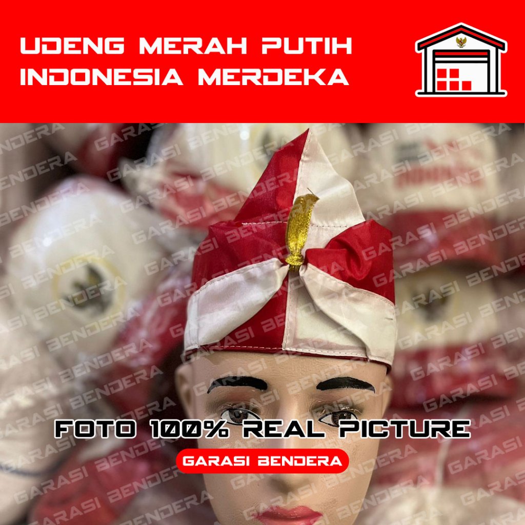Merah Putih ikat kepala udeng indonesia 17 Agustus merah putih