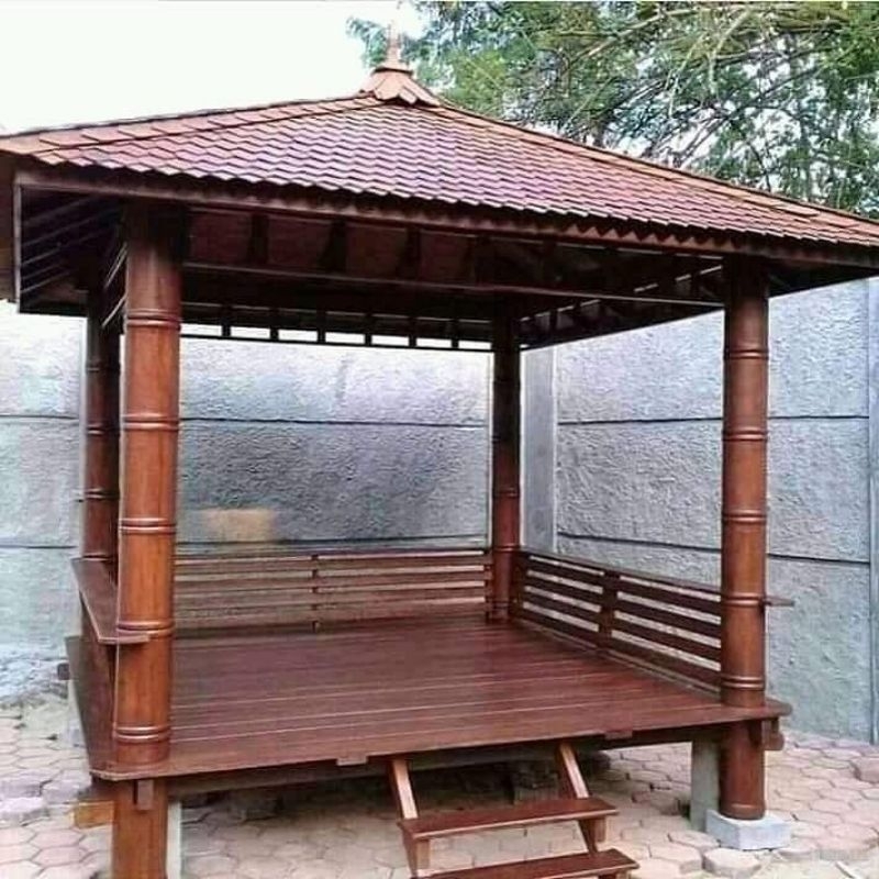 Gazebo Kayu kelapa/Glugu 3x3M