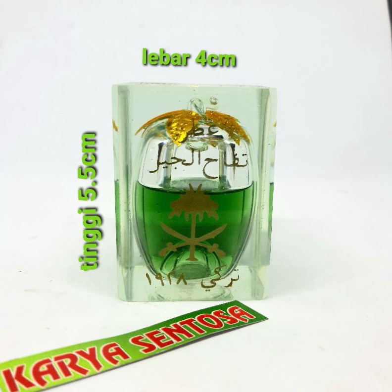 COD Apel Jin Cair Pres Daun Mas Warna Hijau