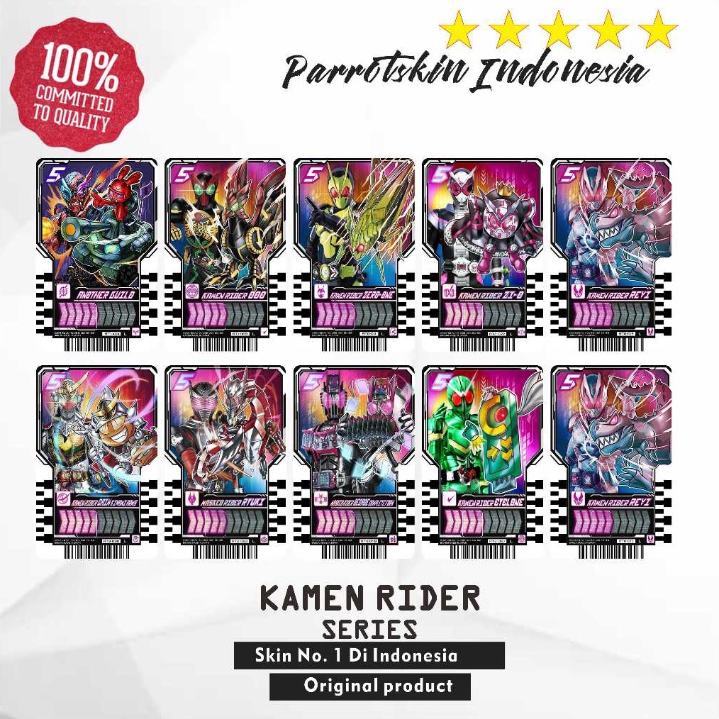 

BRAND Skin Card Kamen Rider series Emoney Flazz krl atm dll bisa custom