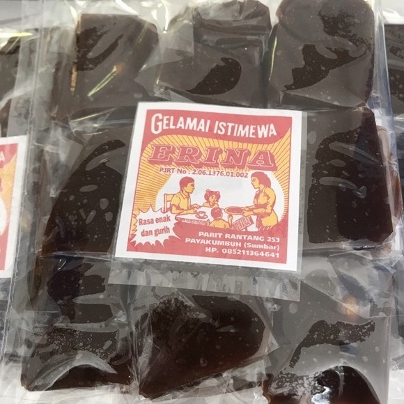 

Gelamai Erina Oleh-Oleh Asli Cemilan Kampung Makanan Khas Payakumbuh Padang kabau Jajanan Snack