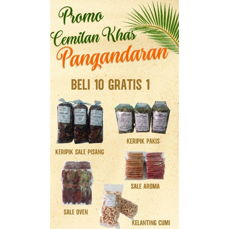 

Paket Promo Cemilan Khas Pangandaran | 11 produk campur