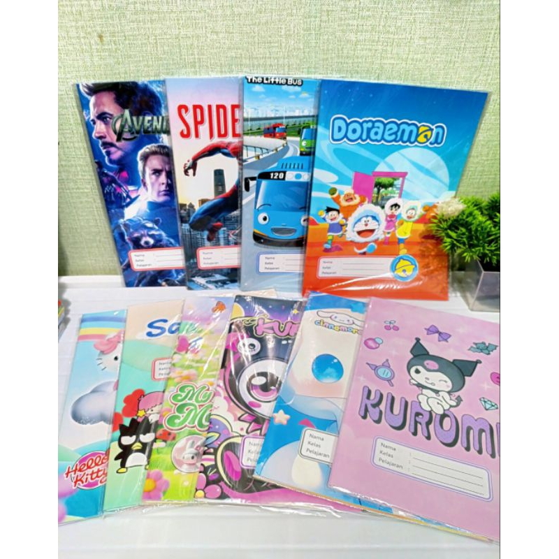 

MARKAS--SAMPUL BUKU KARAKTER VIRAL 1 PAK 20PCS/LEMBAR SAMPUL BUKU KARTUN LUCU UKURAN KWARTO