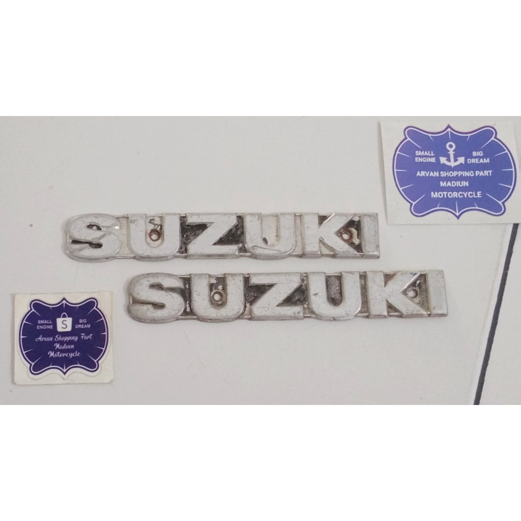 EMBLEM LOGO TANGKI SUZUKI A100 TAHUN TUA ORIGINAL