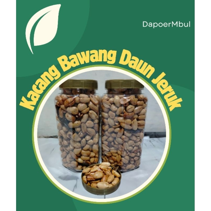 

Kacang Goreng Bawang Daun Jeruk Kemasan Toples Segi Enam 700ml