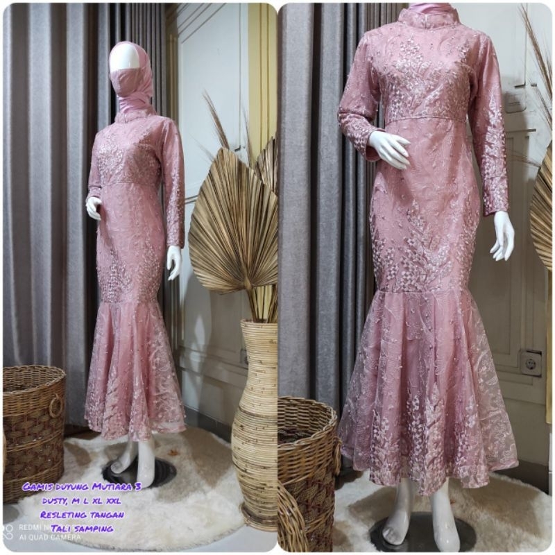 SM_Kebaya / Gamis Duyung Modern / Kebaya Pesta Mewah / Kebaya Wisuda / Dress Duyung / Gamis Brukat /