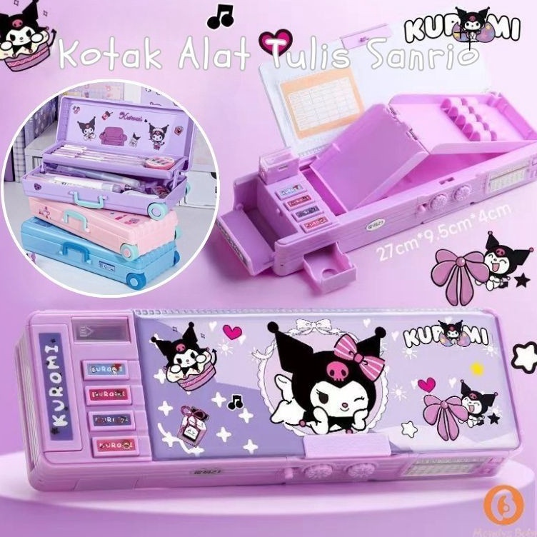 

KODE E15P Penjual LokalKotak Pensil Bahan tahan air kuromi Tempat Pensil Password Multifungsi Lapis Ganda Berkapasitas Besar Lucu Termasuk Rautan Pensil kotak alat tulis