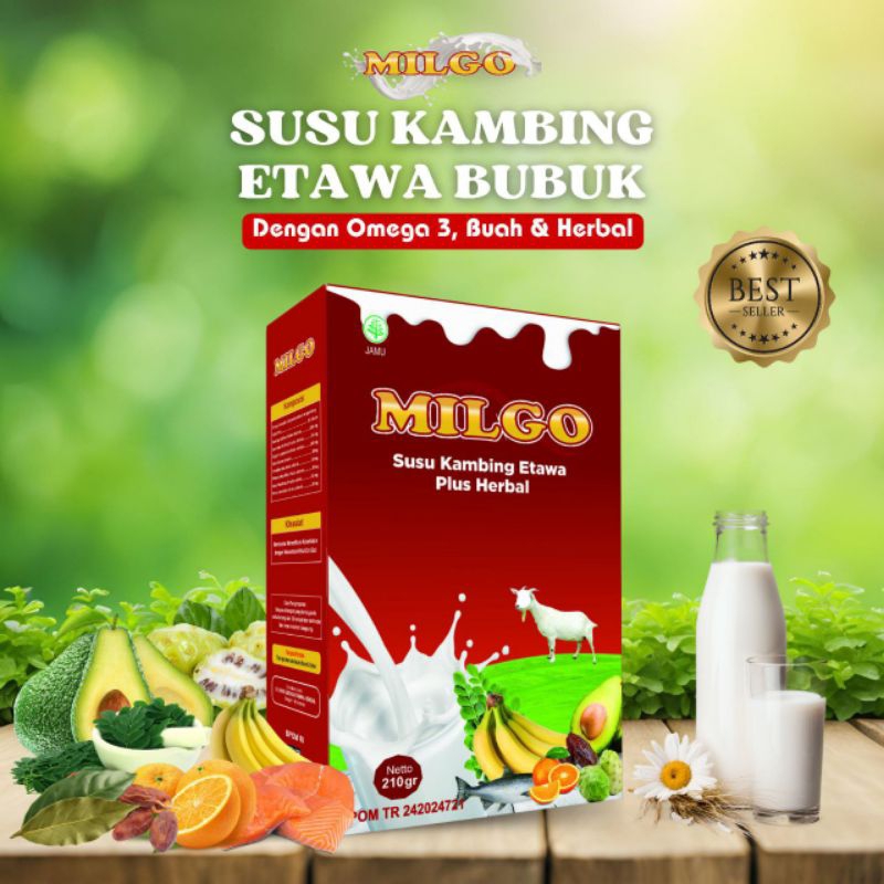 

SUSU KAMBING ETAWA BUBUK DENGAN OMEGA 3, BUAH DAN HERBAL